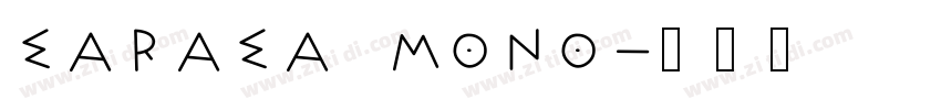 sarasa mono字体转换